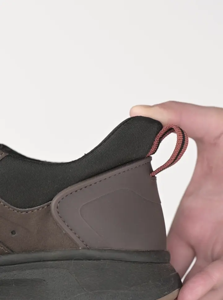 Gif features the Nunn Bush EZ on heel on the Sedona EZ Moc Toe Slip On. 