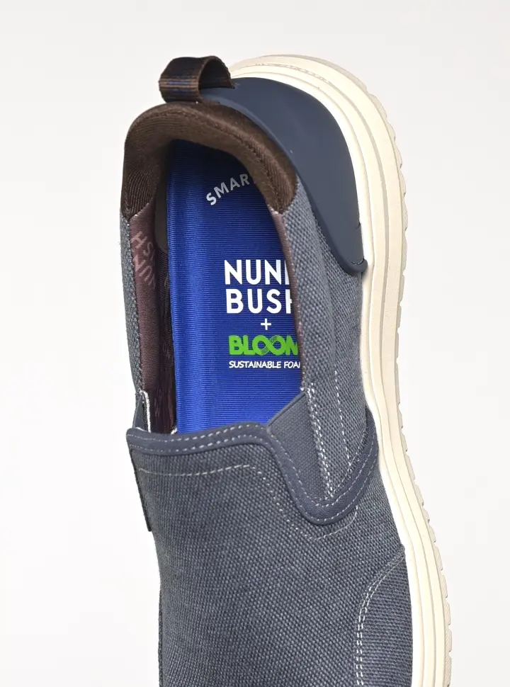 Gif features the Bloom footbed on the Brew City EZ Slip On.