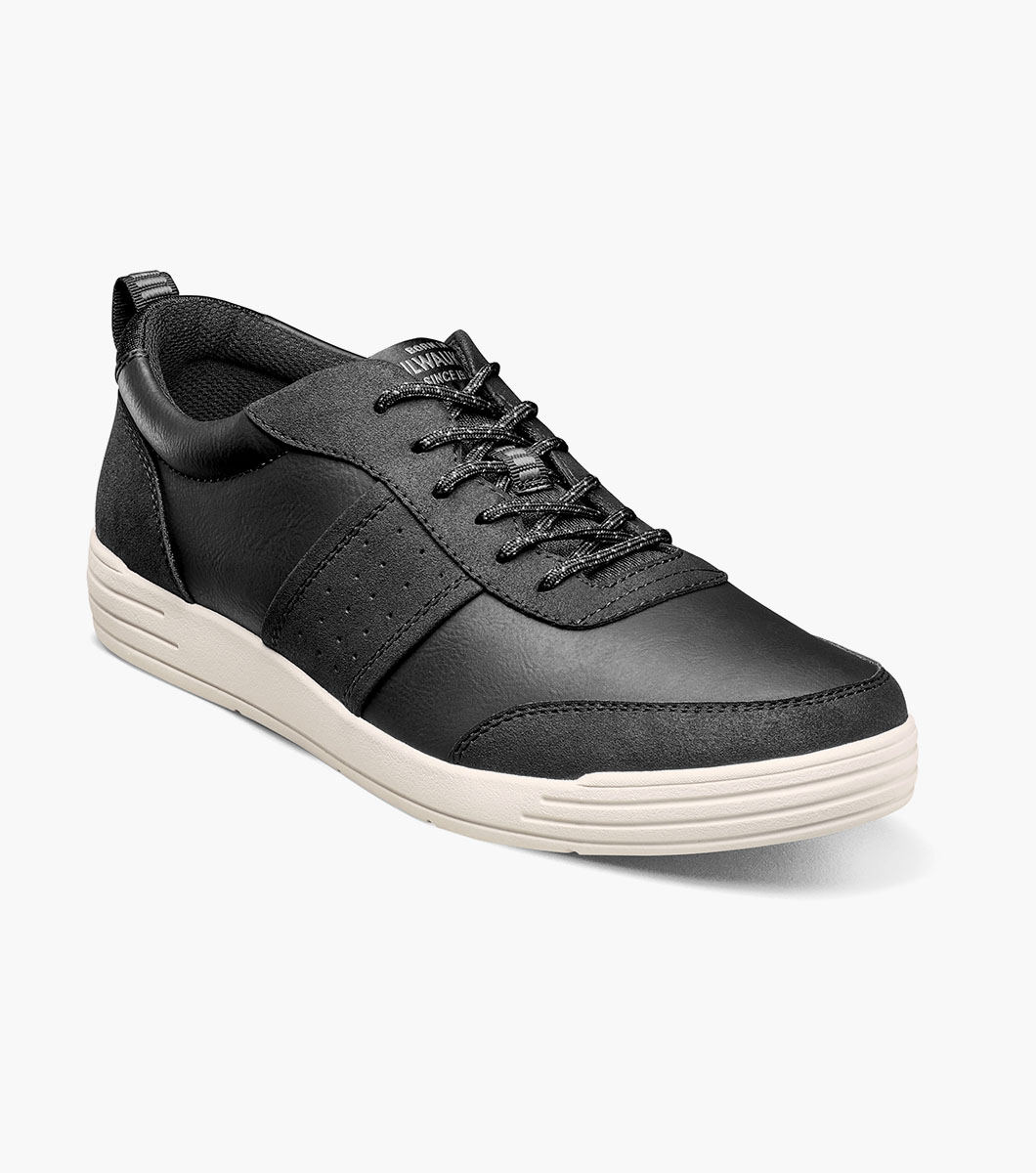 Nunn Bush Shoes KORE City Walk Court Sneaker Black Multi Size 8.5