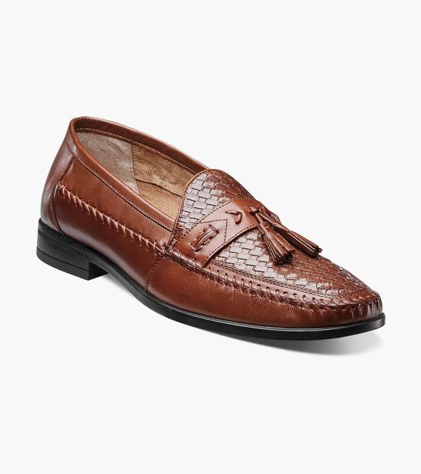 Men's Dress Shoes | Saddle Tan Moc Toe Penny Loafer | Nunn Bush Kent