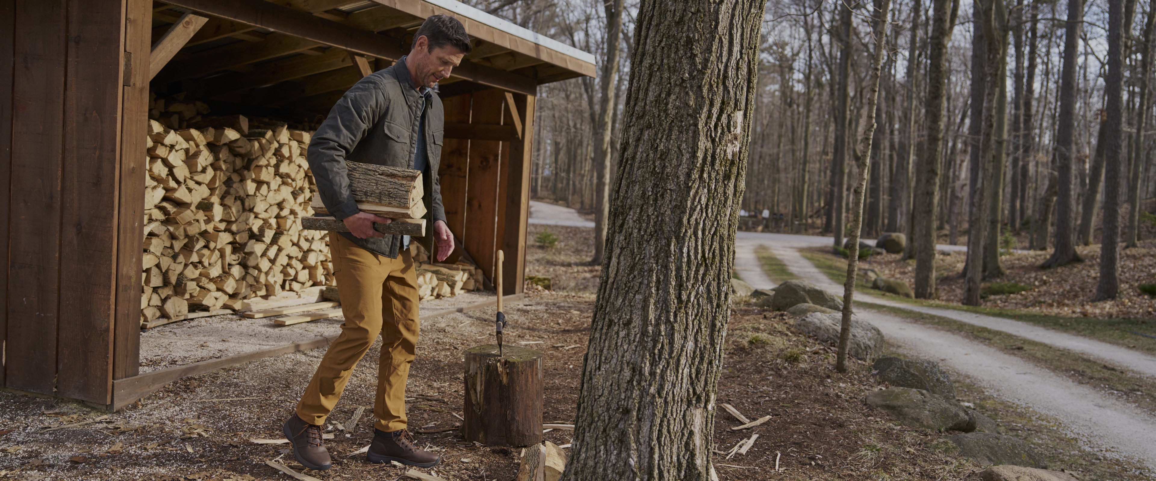 Click to shop Nunn Bush new arrivals. Image features the Excavate boot in brown.