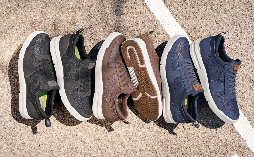 Image features Nunn Bush sneakers in 4 colors
