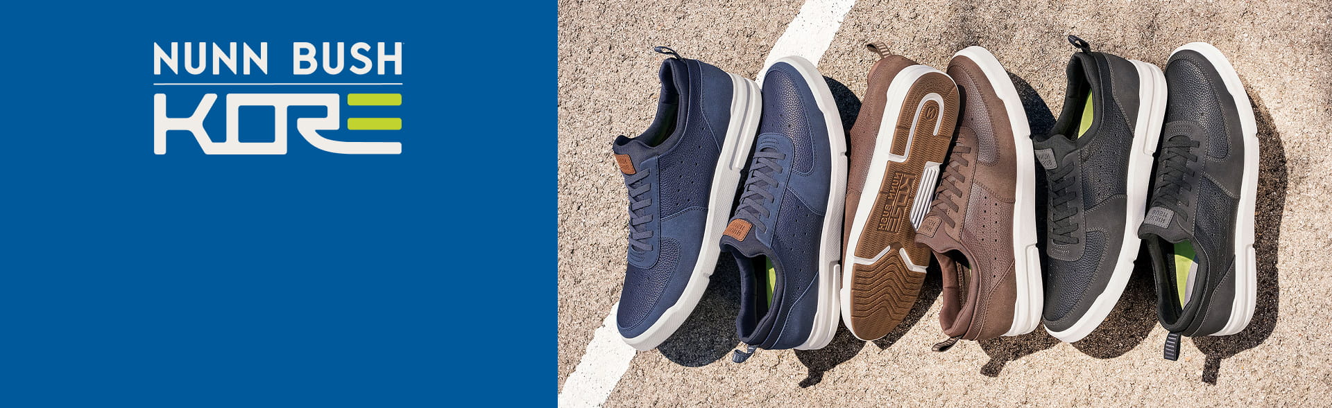 Shop the Nunn Bush KORE City Rally featuring a spread of the moc toe sneaker.