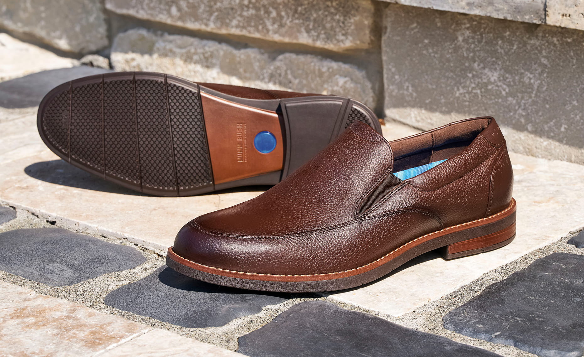 Shop Nunn Bush dress featuring the Fitz Flex oxford in tumbled brown.