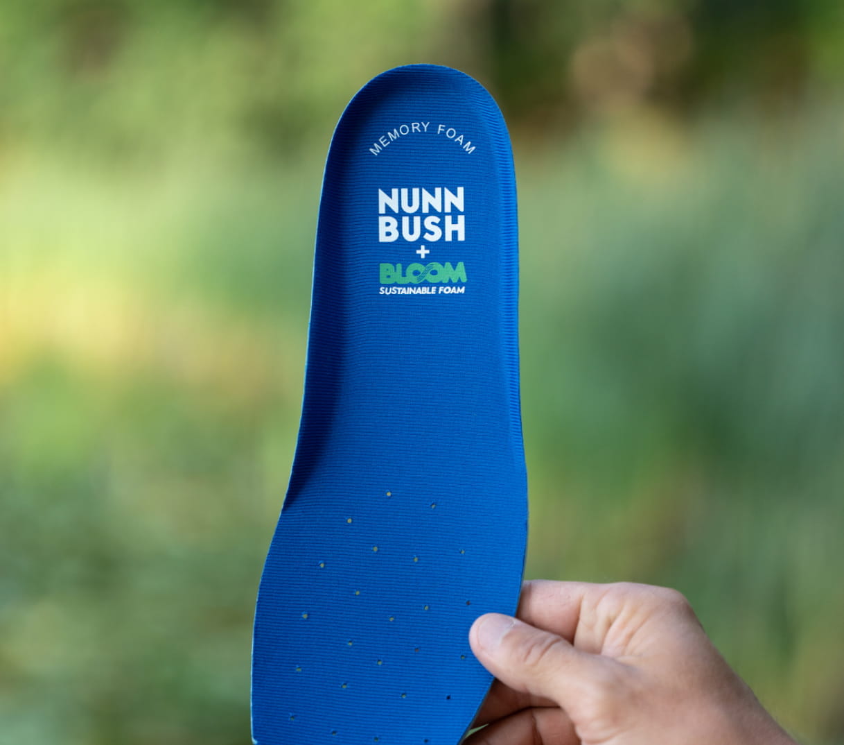 Shop Nunn Bush sustainable styles featuring the Bloom footbed.