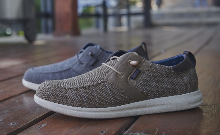 Click to shop our most comfortable styles. Image features the Brewski 2.0.
