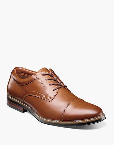 Carmelo Cap Toe Oxford in Cognac for $110.00