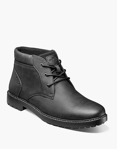 Delton Plain Toe Chukka Boot in Black for $130.00