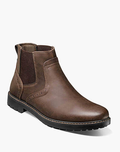 Delton Plain Toe Chelsea Boot in Brown for $130.00
