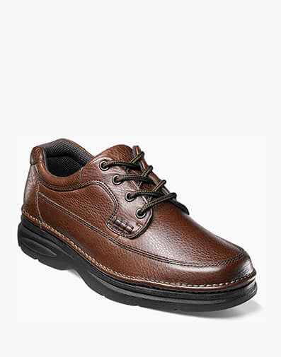 Cameron Moc Toe Oxford in Brown Tumbled for $140.00