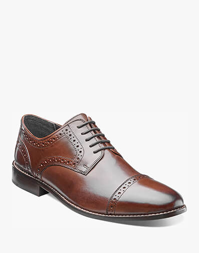 Norcross Cap Toe Oxford in Brown for $140.00