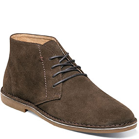 Galloway Plain Toe Chukka Boot Brown Suede