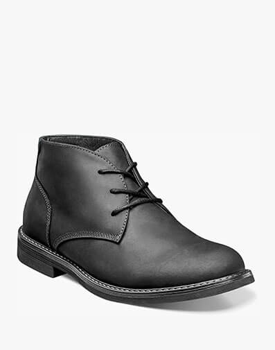 Lancaster Plain Toe Chukka Boot in Black for $135.00