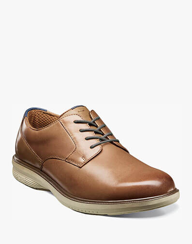 Marvin Street Plain Toe Oxford in Camel Multi for $135.00