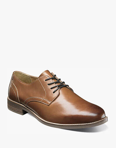 Clyde Plain Toe Oxford in Cognac for $89.90