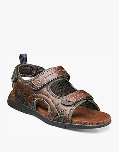 Rio Grande Three Strap Sandal in Tan for $69.99