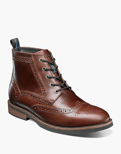 Odell Wingtip Boot in Rust for $140.00
