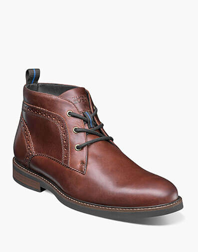 Ozark Plain Toe Chukka Boot in Rust for $150.00