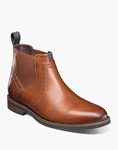 Otis Plain Toe Chelsea Boot in Tan Nubuck for $150.00