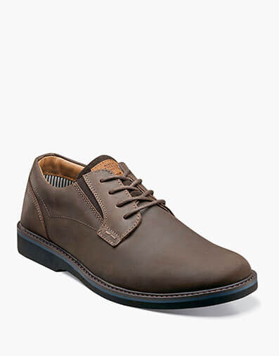 Barklay Plain Toe Oxford in Brown CH for $120.00
