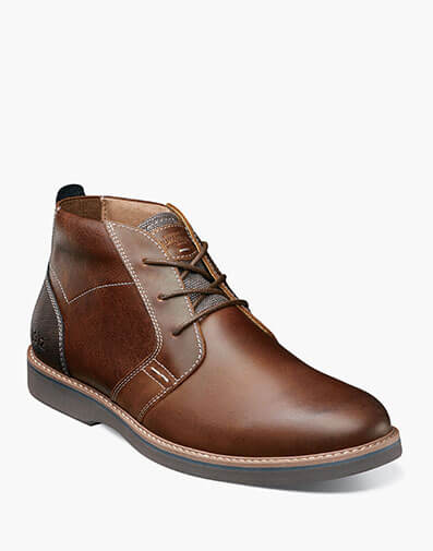 Barklay Plain Toe Chukka Boot in Brandy for $135.00