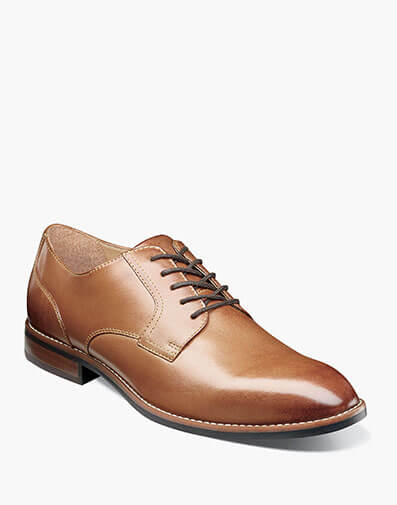 Fifth Ave Flex Plain Toe Oxford in Cognac for $135.00