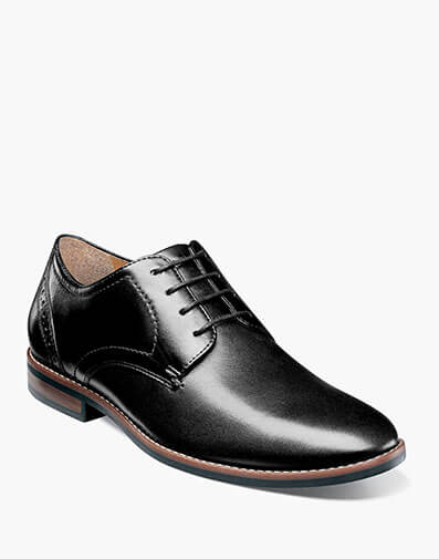 Fifth Ward Flex Plain Toe Oxford Black