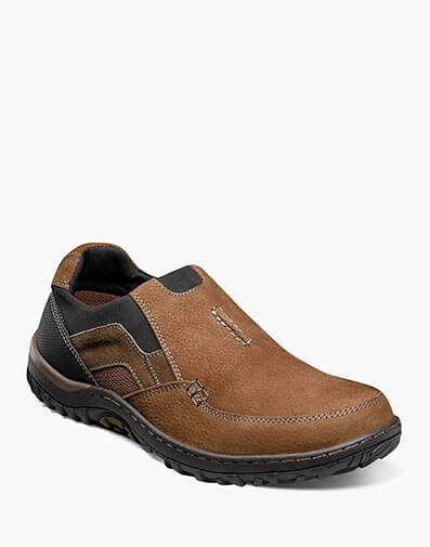 Quest Moc Toe Slip On Tan Multi