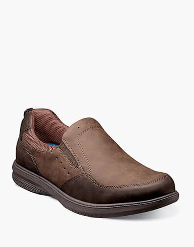 Kore Walk Moc Toe Slip On Dark Brown
