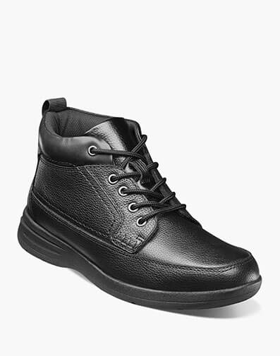Cam Moc Toe Boot in Black Tumbled for $140.00