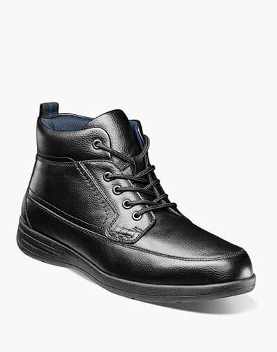 Cam Moc Toe Boot in Black Tumbled for $140.00