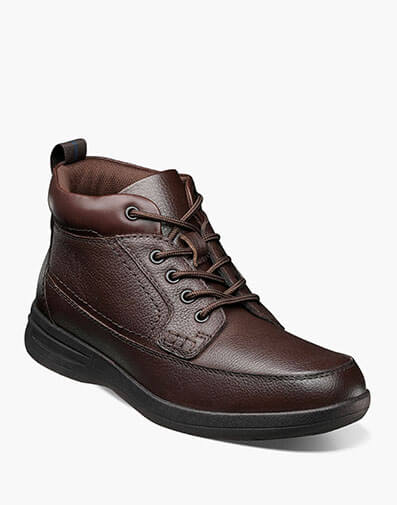 Cam Moc Toe Boot in Brown Tumbled for $140.00