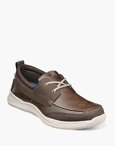Conway Moc Toe Boat Shoe in Brown for $100.00