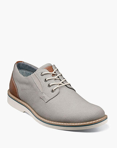 Barklay Canvas Plain Toe Oxford in Stone for $100.00