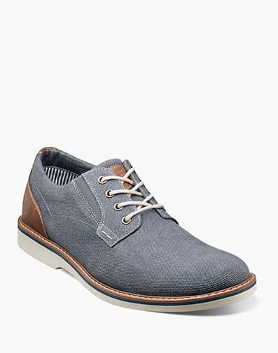 Barklay Canvas Plain Toe Oxford in Blue Denim for $100.00