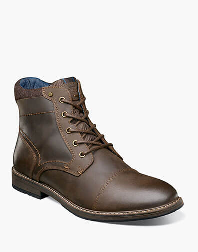Fuse Cap Toe Chukka in Brown CH for $140.00