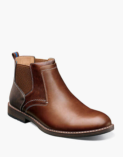 Fuse Plain Toe Chelsea in Brandy for $140.00