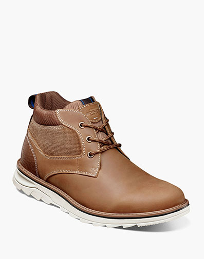 Luxor Plain Toe Chukka in Tan Nubuck for $145.00