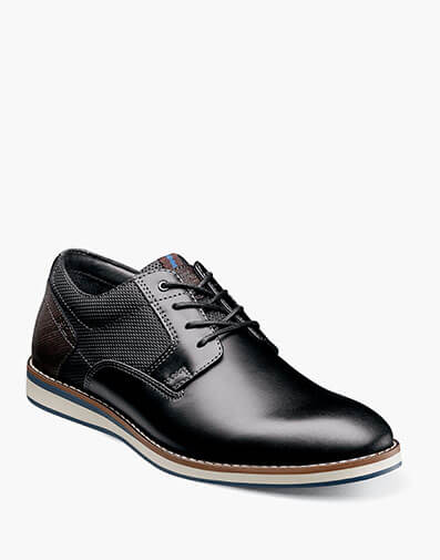 Circuit Plain Toe Oxford in Black Multi for $140.00