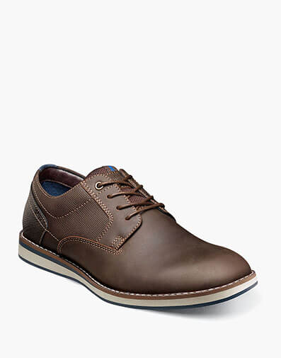 Circuit Plain Toe Oxford in Brown Multi for $140.00