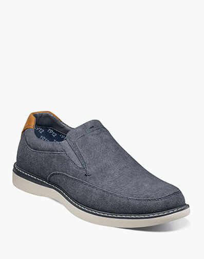 Bayridge Canvas Moc Toe Slip On in Blue Denim for $100.00