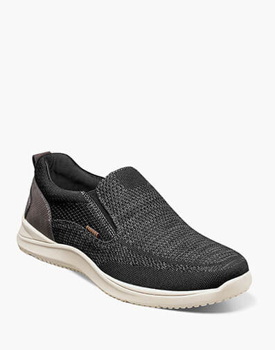 Conway Knit Moc Toe Slip On Dark Gray Multi