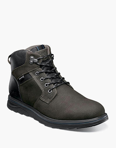 Luxor Waterproof Plain Toe Boot in Charcoal for $155.00