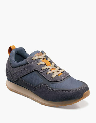 Tempo U-Throat Moc Toe Sneaker in Navy Multi for $115.00