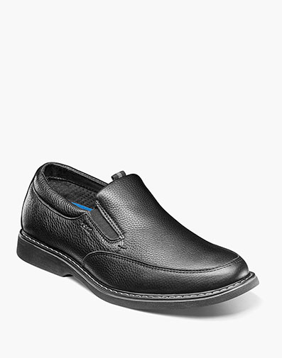 Otto Moc Toe Slip On Black Tumbled