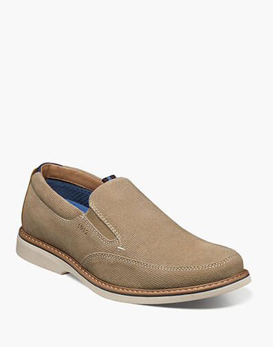 Otto Moc Toe Slip On in Stone for $125.00