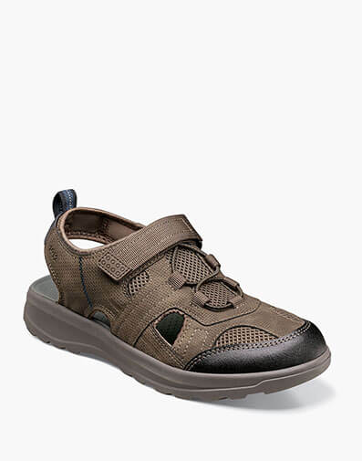 Huck Close Toe Fisherman Sandal in Cargo for $110.00