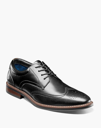 Centro Flex Wingtip Oxford in Black for $140.00