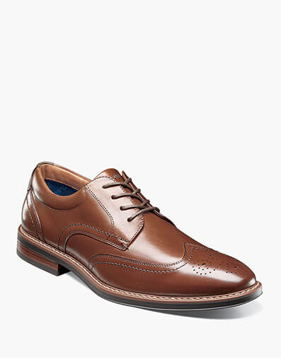 Centro Flex Wingtip Oxford in Cognac for $114.95