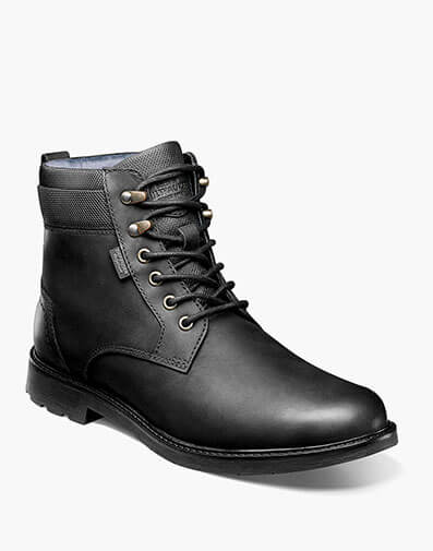 1912 Plain Toe Boot Black Waxy